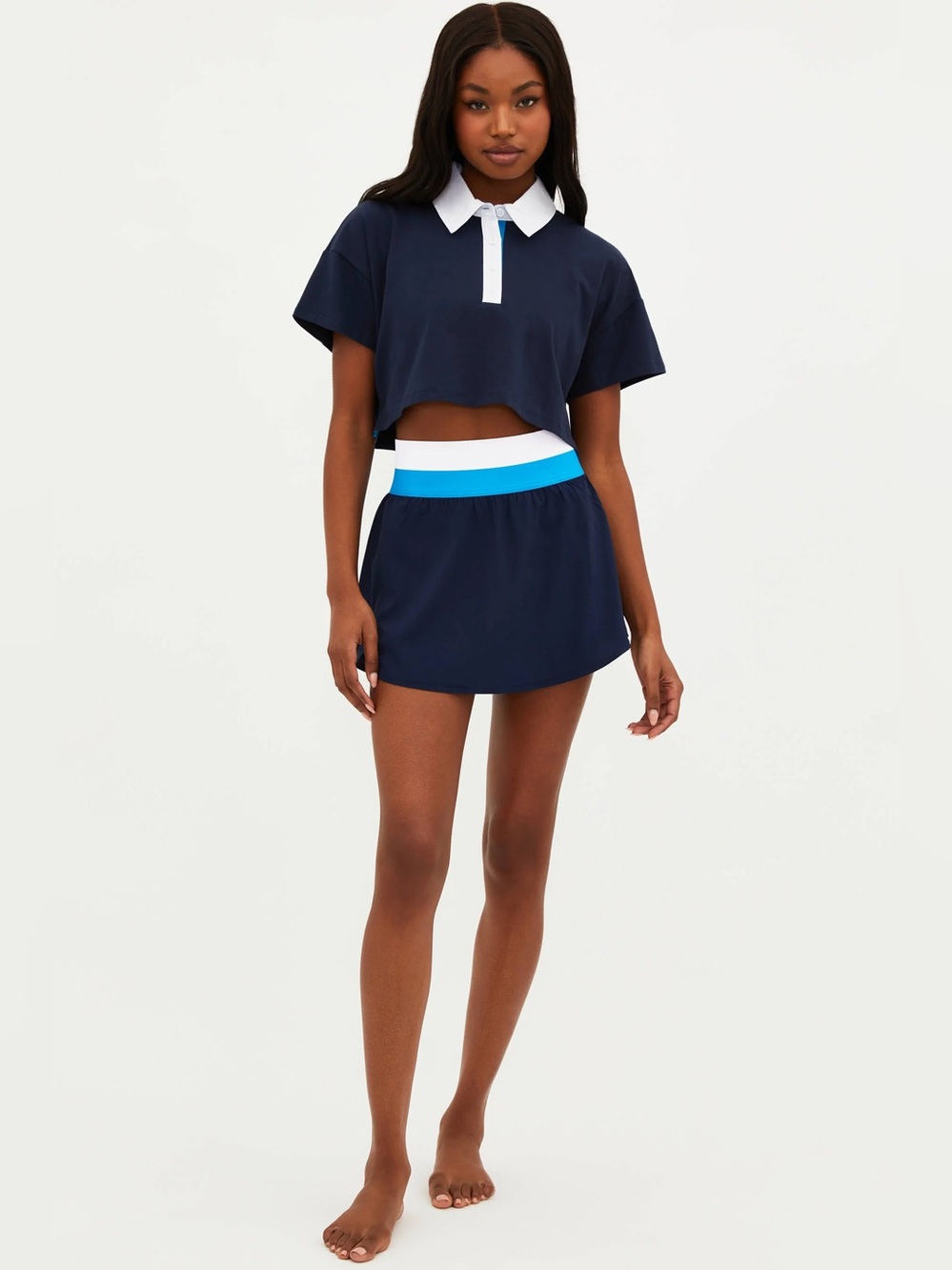 Beach Riot Skirt Coast Skirt and Polo Crop